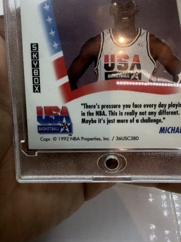 SKYBOX MICHAEL JORDAN BARCELONA 1992 OLYMPICS USA BASKETBALL TEAM CARD #534 image 8