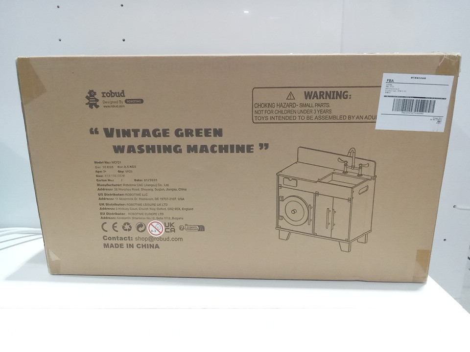 Kid's ROBud Vintage washing machine play set - 3-8 YR - green (model: WCF21) image 5