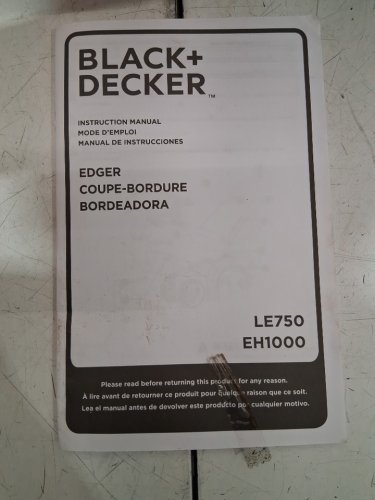 BLACK+DECKER EDGE HOG 2-1/4 HP CORDED ELECTRIC LANDSCAPE EDGER AND TRENCHER (model:LE750) image 4
