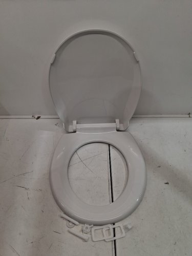 Garvee Round Toilet Seat with Slow Soft Close - 17" - white (model: pho-0r8ldvyt) image 3