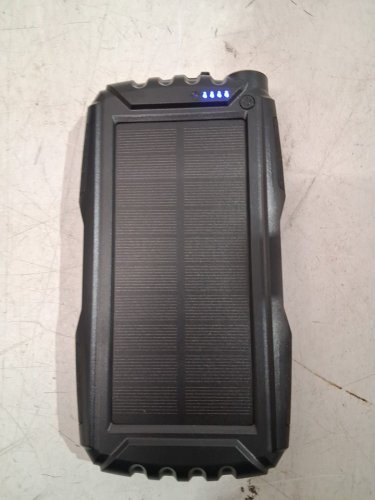 Portable Charger Solar Power Bank 5V3.1A Qc 3.0 Fast Charger Built-in Super Bright Flashlight- 42800mAh - Orange (model:YD-819) image 3