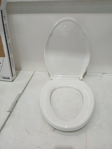 KOHLER CACHET ELONGATED TOILET SEAT - FITS BOWLS 18-5/8" - CREAM WHITE (MODEL: 4636-rl-0) image 4