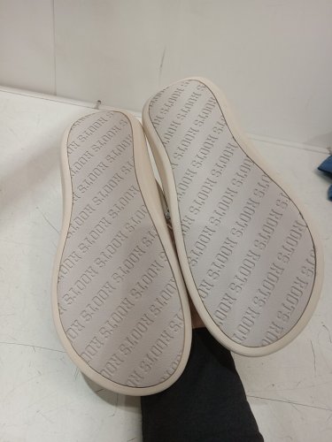 WOMEN'S ROOTS FLIP FLOP sandals - SIZE 8 - cream beige (STYLE: 6220008) image 3