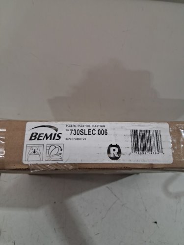 Bemis Economy Plastic Round Toilet Seat - 16.5" - Bone (MODEL: 730SLEC-006) image 3