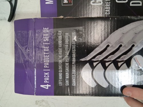 3PK Kirkland Signature Premium Cabretta Leather Golf Gloves - right Hand - MEDIUM/LARGE - White (Model: 1819560) image 4