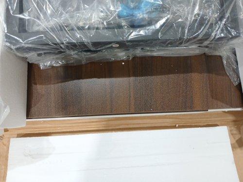 Electric Standing Computer Desk - Brown/Black (Model: AJ-DJ505458) image 4
