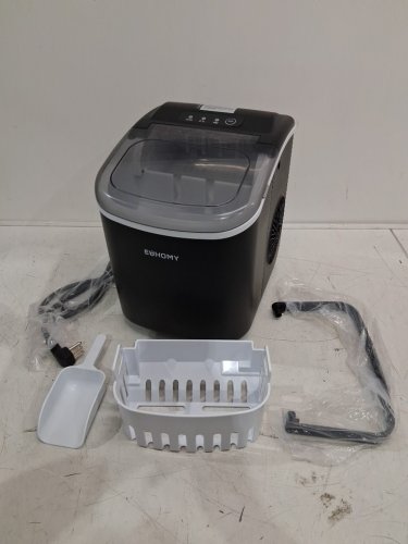 EUHOMY Countertop Ice Maker Machine - MAKES 26LB/Day - BLACK (MODEL: im-06d/IM001-Bbl-CAEH) image 3