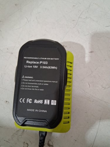 Powilling 18v lithium battery & Dual Chemistry IntelliPort Charger Li-ion & Ni-cad Ni-Mh battery Charger 12V MAX and 18V MAX for Ryobi ONE Plus 18V Batteries image 3