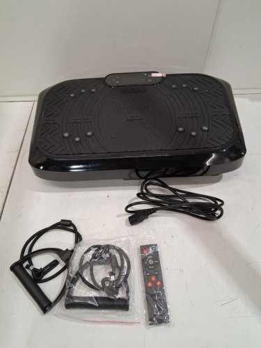Taevno bluetooth Vibration Plate Exercise Machine with Built-in Bluetooth Speaker and Remote Control - 450lb Capacity - Black image 4
