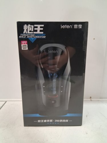 leten luxury thrusting-pro automatic masturbator - black image 6