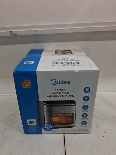 Midea Wide Max Air Fryer Oven - 12.7QT - BLACK/STAINLESS STEEL (MODEL: MAF122AOCSS/1993097) image 2
