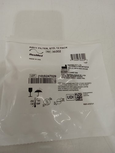 12pk ResMed Air11 Standard Filters for AirSense 11 Series CPAP Machines (Model: 39302) image 2