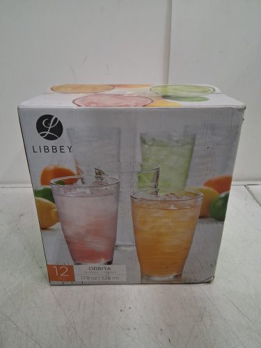 8PK LIBBEY ORBITA GLASS CUPS - 528ML - CLEAR image 4