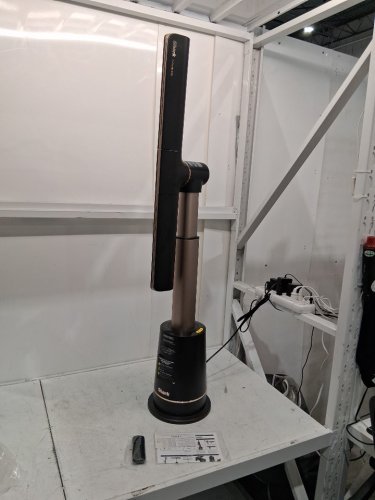 Shark TurboBlade Bladeless Tower Fan with 80 ft Airflow, 180° Oscillation, Dual Pivot Cooling, 10 Speeds, Quiet Operation, DustDefense, and Remote Control - Black (Model: TF202SC) image 3