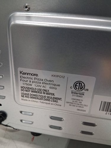 Kenmore stainless steel electric pizza oven with 5 presets - silver (model: KKIPO12) image 13