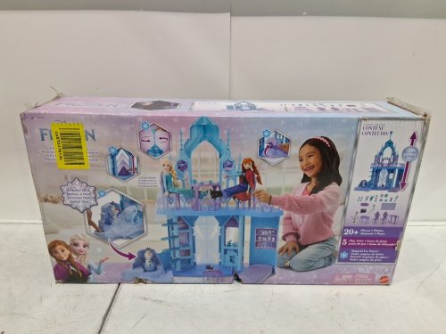 Disney Frozen Elsa's Frozen Ice Palace Castle Playset With Olaf, 5 Play Areas & 21 Accessories - blue (MODEL: JGG41-9564) image 2