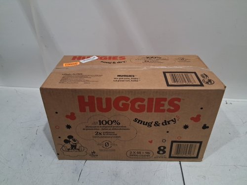 96pk huggies snug & dry baby diapers - size 8 / 45+lbs - multicoloured (model : 5641601) image 2