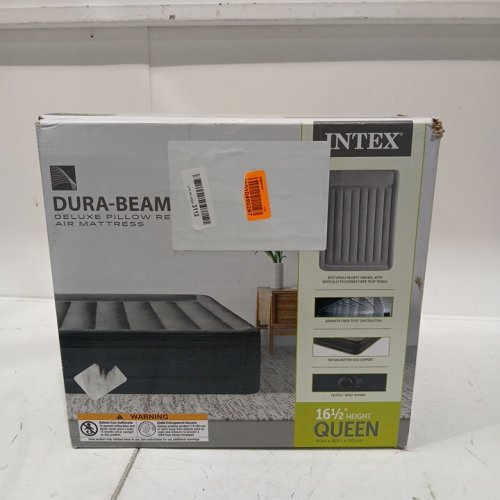 INTEX DURA-BEAM PLUS DELUXE PILLOW REST RAISED AIR MATTRESS WITH BUILT-IN ELECTRIC PUMP - QUEEN 60" X 16.5" X 80" (MODEL: ‎AP619D/64135ED) image 2