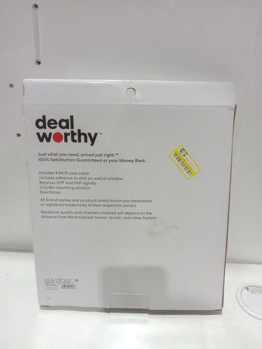deal worthy Indoor HDTV Antenna for free local brodcast - 30 mile range - black (model: 008001526) image 3