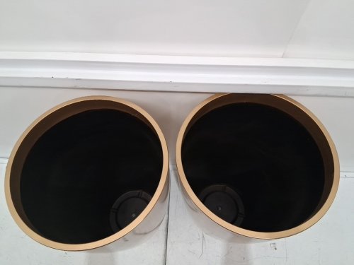 2pk QCQHDU Planters for Outdoor and Indoor Plants - 21" - GOLDEN - (MODEL: MAAB) image 6