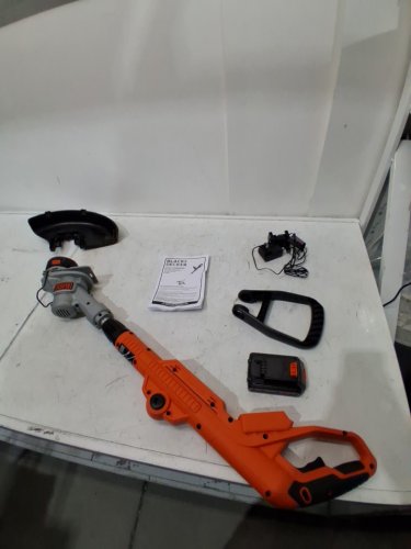 BLACK+DECKER Cordless Trimmer and Edger - 20V - 12" PATH - ORANGE (MODEL: LST300) image 3