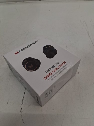 Monster Achieve 300 AirLinks Bluetooth Headphones Touch Control with Charging Case - black - (model: mh12005) image 3