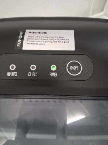 EUHOMY COUNTERTOP ICE MAKER MACHINE - MAKES 26LB/DAY - BLACK (MODEL: IM-06D / IM001-BBL-CAEH) image 6