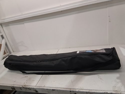 sensu large extra thick yoga and exercise mat with carrying bag and towel - 6ft x 4ft x 9mm - black image 2