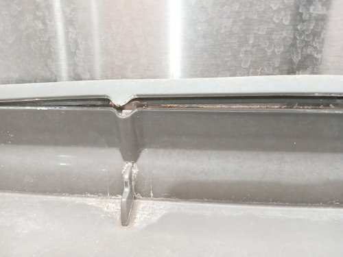 simplehuman steel framed dishrack with bottom drain - 22" x 11" x 10.5" - stainless steel/GREY (MODEL: KT1181) image 7