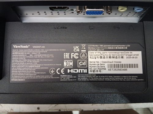viewsonic Full HD 1080p Monitor with 100Hz, FreeSync, Ultra-Thin Bezel, Eye Care, HDMI, VGA Inputs for Home or office- 22"- (model: va2247-mh) image 6