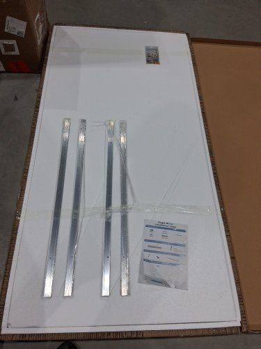 2pk Frameless Gym Mirror for Home Gym Wall - 70.8" x 35.4" - silver image 3
