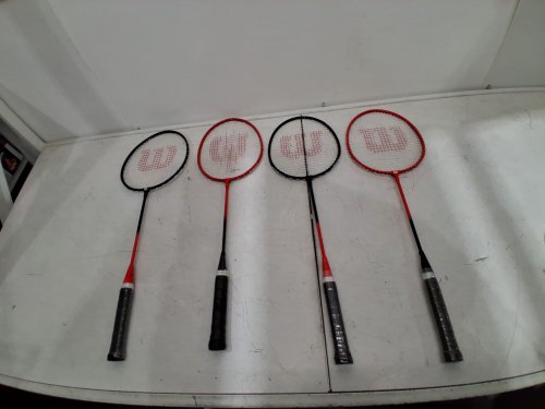 Wilson Outdoor Badminton Kit SET WITH 4 RACKETS - RED/BLACK (MODEL: 3622074) image 2