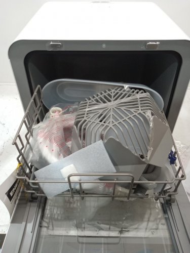 COMFEE SMALL PORTABLE COUNTERTOP DISHWASHER 6 Programs, 360° Dual Spray, 192℉ Steam & Air-Dry Function - 5L WATER TANK - WHITE (MODEL: CDC17P0AWW) image 4