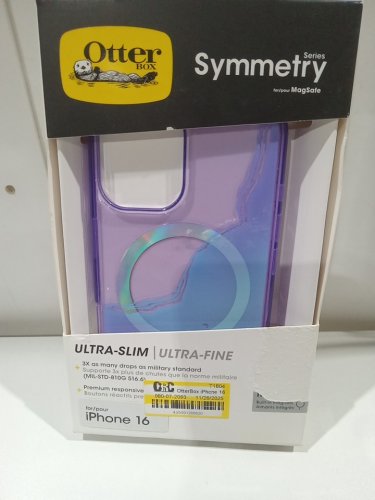 OtterBox Symmetry Series+ iPhone 16 Case for magsafe - clear/purple (MODEL: 77-97197) image 2