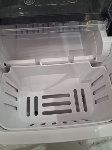 Countertop Ice Maker with Handle and scoop - 26lb - black (model: wbj-10a) image 8
