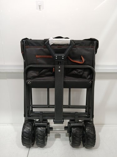 Mac Sports Folding Wagon with Brakes and pockets - 8.6" x 21.7" x 25" - 350lbs cap - Black (Model: 1872234) image 4