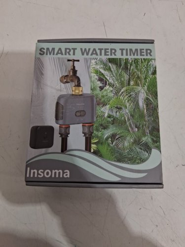 INSOMA WIFI WATER TIMER FOR GARDEN HOSE WITH BRASS INLET & OUTLET - GREY (MODEL:SGW02MB) image 2