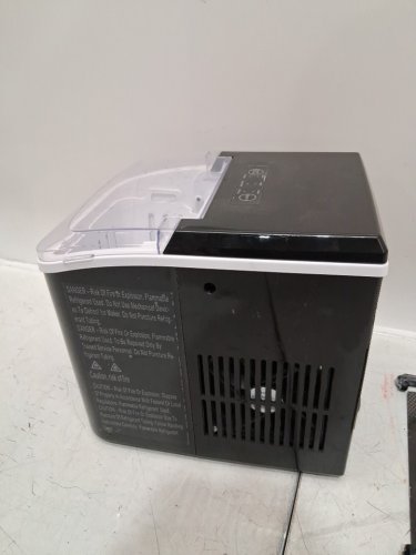 COUNTERTOP ICE MAKER WITH HANDLE AND SCOOP - 26LB - BLACK (MODEL: WBJ-10A) image 5
