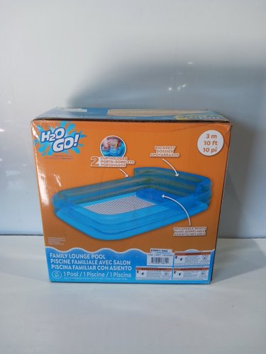 H2OGO! Inflatable Outdoor Family Lounge Pool - Blue (Model: 1872209) image 2