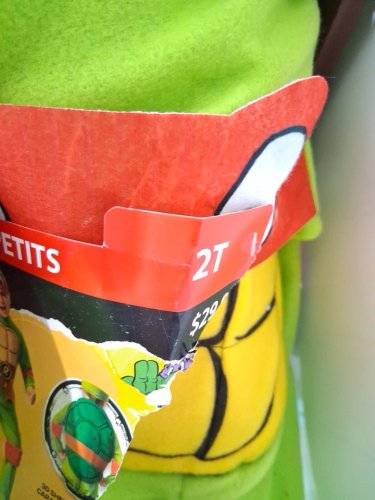 3PC RUBIES TEENAGE MUTANT NINJA TURTLES RAPHAEL COSTUME - 2T - RED/GREEN image 4