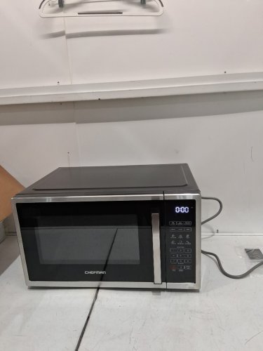 CHEFMAN 10 power levels eco mode child safety lock countertop microwave - 1000W - 1.1 cu.ft - stainless steel - (MODEL:RJ55-SS-11-CK-CA) image 3