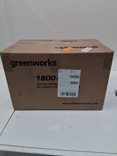 Greenworks Cold Water Electric Pressure Washer WITH High Pressure Hose, 40° and Turbo Nozzles, Soap Applicator & 11" Surface Cleaner - 1800 PSI - 1.1 GPM -  GREEN (MODEL: gpw1804ck) image 2