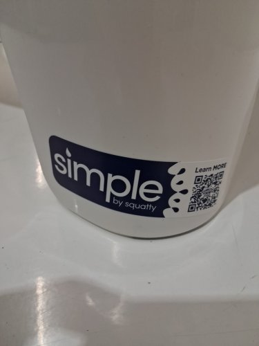 Squatty Potty the original Simple Toilet/bathroom Stool  with flushable wipes - 7" x 18" - WHITE (MODEL: SP-SIMPLE-OS) image 4