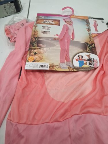 2PC GIRLS RUBIES PIGGY COSTUME - MEDIUM (8-10) - PINK (STYLE: 1000364) image 2