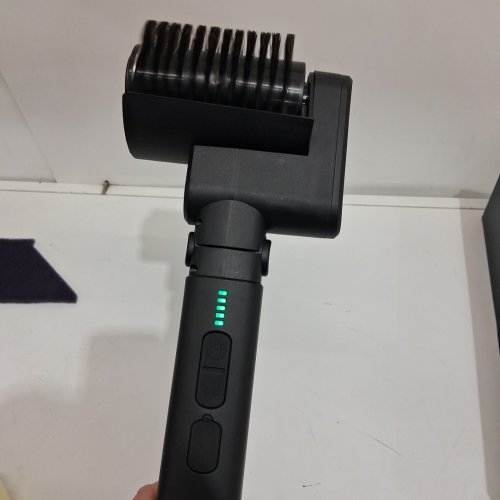 Leebein Electric rechargable Grill Cleaner Brush with 3 Head options - black (model: lz-8054a) image 4