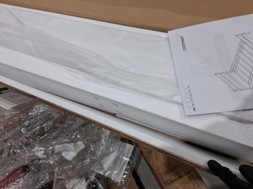 COSTWAY wooden platform bed frame - twin - white (model: hw64314wh) image 5