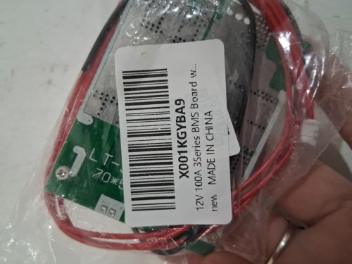 WALFRONT 3 SERIES BMS PROTECTION BOARD FOR 18650 Lifepo LiFePO4 Battery Pack - 12V 100A - BALANCING 5P 250MM WIRE image 2
