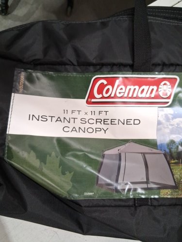 COLEMAN SCREENED CANOPY TENT WITH INSTANT SETUP 11ftx11FT - GREY image 6