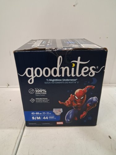 44PK boy's GOODNITES NIGHT TIME disposable training UNDERWEAR - small/medium (43-68lbs) - MARVEL SPIDERMAN image 4