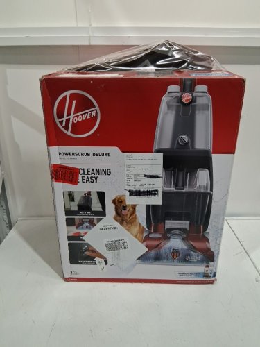 Hoover PowerScrub Deluxe Upright Carpet Cleaner with Spin Scrub, Multi‑Directional Brushes, Dual‑Tank System, Heat Force Rapid‑Dry, and Automatic Detergent Mixing - 20 FT Cord - red/black (MODEL: FH50150VCD) image 2